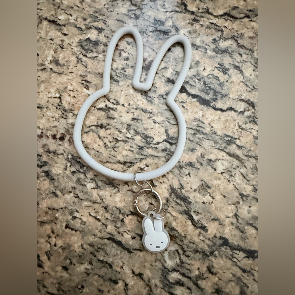 Miffy Silicone Bracelet Keychain Charm Strap